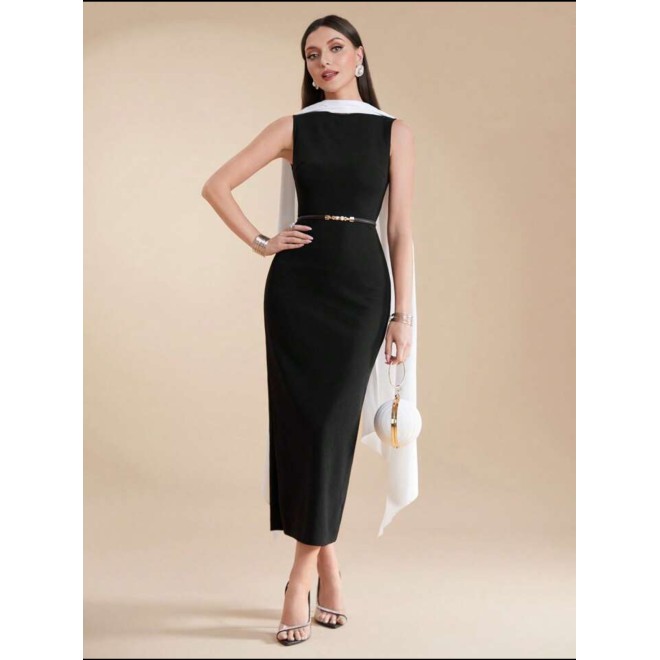 Slim Fit Sleeveless Party Dress